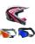 Fox Kinder MX Helm Combo V1 Draft weiss mit TWO-X Race Brille