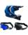 Fox Kinder MX Helm Combo V1 Frame blau mit TWO-X Race Brille