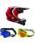 Fox Kinder MX Helm Combo V1 Frame rot mit TWO-X Race Brille