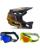 Fox MTB Helm Combo Proframe RS Heatstack schwarz mit TWO-X Race Brille
