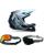 Fox MTB Helm Combo Rampage Foundry blau mit TWO-X Atom Brille