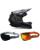 Fox MTB Helm Combo Rampage RS Abyss schwarz mit TWO-X Atom Brille