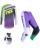 Fox MX Combo Hose Shirt 180 KAWASAKI lila