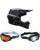 Fox MX Helm Combo V1 BNKR schwarz camo mit TWO-X Atom Brille