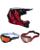 Fox MX Helm Combo V1 Clutch schwarz pink mit TWO-X Atom Brille