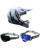 Fox MX Helm Combo V1 Clutch schwarz weiss mit TWO-X Atom Brille