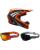 Fox MX Helm Combo V1 Draft orange mit TWO-X Atom Brille