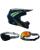 Fox MX Helm Combo V1 Draft schwarz mit TWO-X Atom Brille