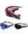 Fox MX Helm Combo V1 Draft weiss mit TWO-X Atom Brille