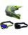 Fox MX Helm Combo V1 Frame gelb grau mit TWO-X Atom Brille