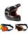 Fox V1 Bknr Crosshelm grau camo mit TWO-X Race Brille--aus--FX-29667-033-2X, TX0013B03301, ES-F-oH003