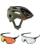 Fox Crossframe Pro ASHR Gravel MTB Helm mit Speed Brille grün