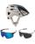 Fox Crossframe Pro ASHR Gravel MTB Helm mit Speed Brille weiss