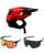 Fox Dropframe MTB Helm mit Brille orange