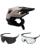 Fox Dropframe MTB Helm mit Brille weiss