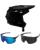 Fox Dropframe Pro Matte MTB Helm mit Brille schwarz