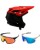 Fox Dropframe Pro NYF MTB Helm mit Brille orange