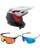 Fox Dropframe Pro NYF MTB Helm mit Brille schwarz weiss