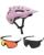 Fox Speedframe MTB Helm mit Brille pink Light