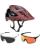 Fox Speedframe Pro MTB Helm mit Brille braun