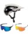 Fox Speedframe Pro MTB Helm mit Brille weiss