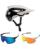 Fox Speedframe Pro MTB Helm mit Brille weiss