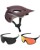 Fox Speedframe Racik MTB Helm mit Brille braun Light