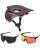 Fox Speedframe Racik MTB Helm mit Brille braun Light