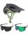 Fox Speedframe Racik MTB Helm mit Brille grau Light