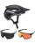 Fox Speedframe Racik MTB Helm mit Brille schwarz Light