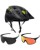 Fox Speedframe SG MTB Helm mit Brille schwarz Light