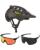 Fox Speedframe MTB Helm schwarz mit Brille Light