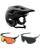 Fox Dropframe Pro MTB Helm schwarz mit Brille