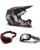 Fox V1 Atlas MX Helm Combo grau rot