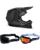 Fox V1 Nitro MX Helm Combo grau