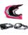 Fox V1 Nitro MX Helm Combo schwarz pink