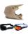 Fox V1 Solid MX Helm Combo grau