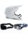 Fox V1 Solid MX Helm Combo weiss