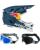 Kini Red Bull MTB Helm Combo DHC 1.0 mit Race Brille
