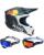 Kini Red Bull Crosshelm Combo MX1 mit TWO-X Atom Brille