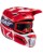 Leatt Crosshelm Moto 3.5 mit 3.5 Brille rot weiss S rot weiss