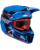 Leatt Crosshelm Moto 3.5 mit 3.5 Brille Royal blau rot S blau rot