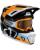 Leatt Crosshelm Moto 7.5 mit 4.5 Brille blau orange S blau orange