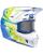 Leatt Motocross Helm mit Brille Moto Kit 7.5 weiss blau M weiss blau