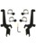 Memphis Shades El Paso Sportwindschild Trigger-Lock-Montagesatz MNT KIT SS REBEL 500 BLK
