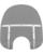 Memphis Shades Fats-Windschild MEM FATS 17 7 LT BLK SMK