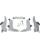 Memphis Shades Montagesatz mit Fats/Slim Windschild Trigger-Lock MNT KIT TL FS KAW VN