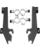 Memphis Shades Montagesatz mit Fats/Slim Windschild Trigger-Lock MNT KIT BW VT1300CS BLK