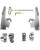 Memphis Shades Montagesatz mit Fats/Slim Windschild Trigger-Lock MNT KIT FS XL12C POL