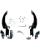 Memphis Shades Montagesatz mit Fats/Slim Windschild Trigger-Lock MNT KIT BW C90/T BLACK